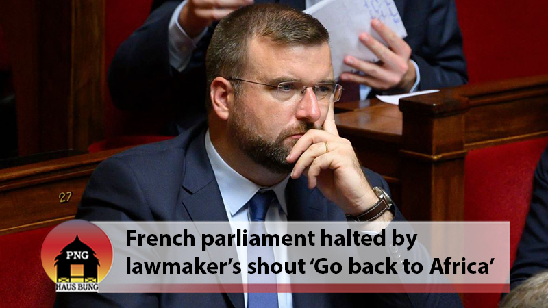 FRENCH LAWMAKER ACCUSED OF USING RACIAL SLUR