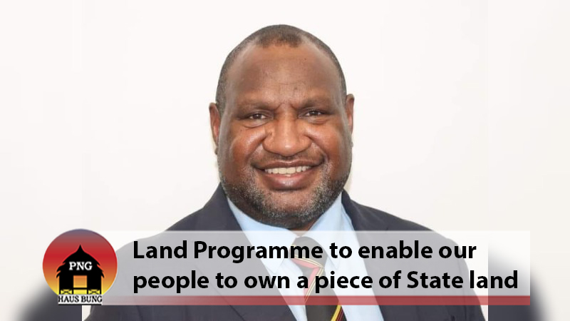 MARAPE ANNOUNCES GOVERNMENT PLAN TO HELP PEOPLE ACQUIRE URBAN LAND