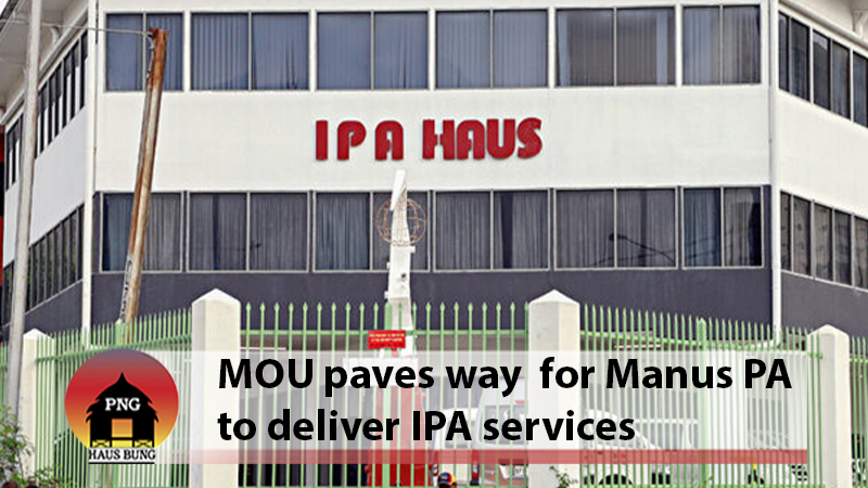 IPA SIGNS MOU WITH MANUS PROVINCIAL ADMINISTRATION