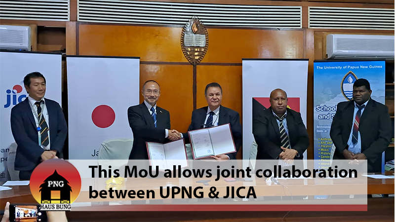 UPNG TO BE CONSISTENT AFTER MOU SIGNING WITH JICA