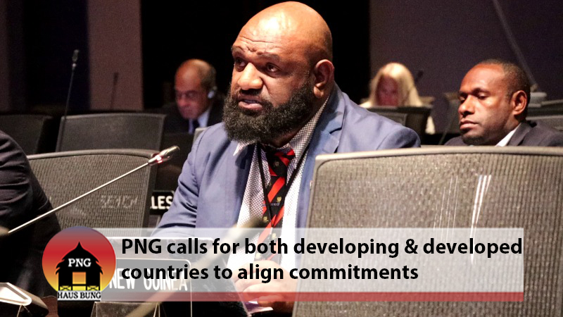PNG DELIVERS CLIMATE ACTION STATEMENT ON BEHALF OF RAINFOREST NATIONS