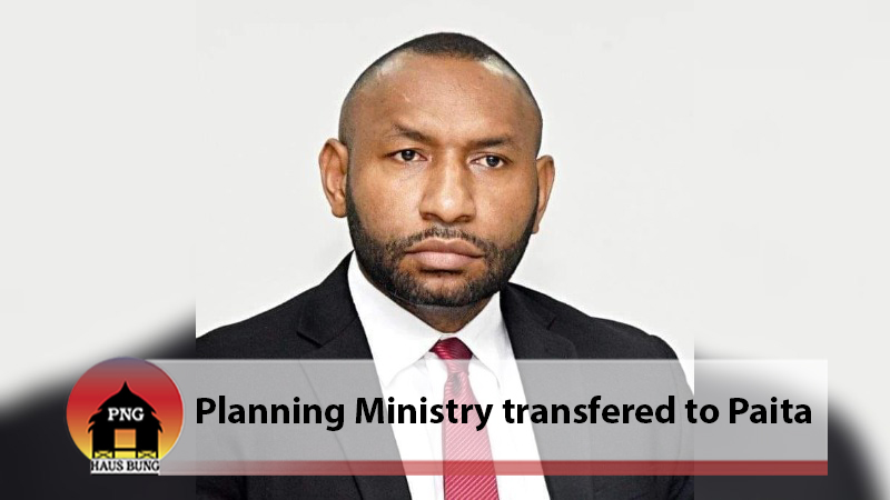 PLANNING MINISTRY TRANSFERED TO FINANCE MINISTER