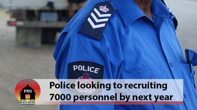 PM MARAPE SAYS POLICE MANPOWER TO INCREASE IN 2023