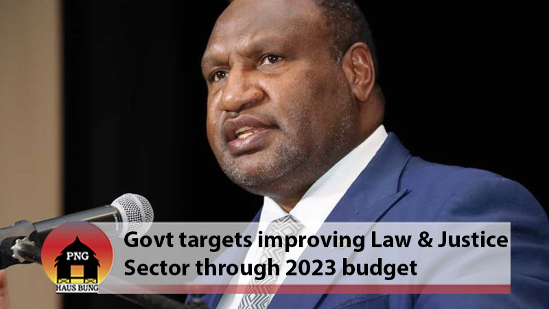 LAW & ORDER INTERVENTIONS BEING CAPTURED IN 2023 BUDGET