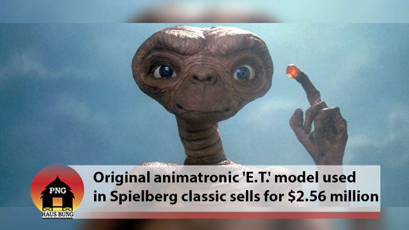 E.T. MODEL DESCRIBED AS 'THE 8th WONDER OF THE MOVIE WORLD'