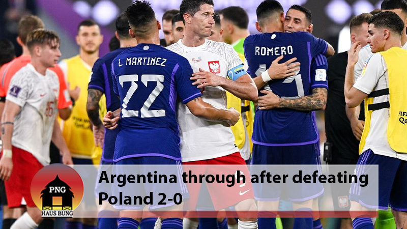 MESSI HAS PENALTY SAVED BUT ARGENTINA PROGRESS TO WORLD CUP KNOCKOUT STAGE