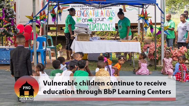 SIR BRIAN BELL FOUNDATION CONTINUES SUPPORTING BUK BILONG PIKININI LEARNING CENTERS