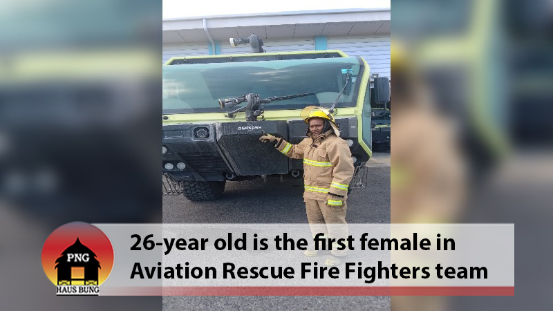 FIRST FEMALE TENDER OPERATOR AT TOKUA AIRPORT