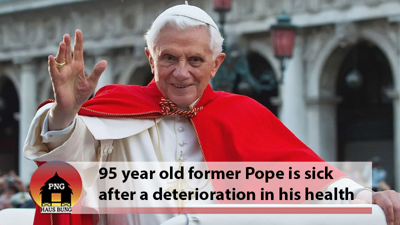 FORMER POPE BENEDICT'S CONDITION REMAINS SERIOUS