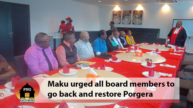 POGERA LLG SPECIAL AUTHORITY SWEAR IN TWELVE NEW BOARD MEMBERS