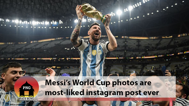 MESSI'S WORLD CUP PHOTOS HAVE RACKED UP OVER 67 MILLION LIKES