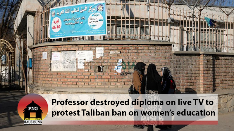 EDUCATION FOR ALL AFGHAN FEMALE STUDENTS SUSPENDED