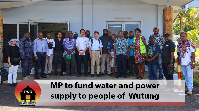 STATE & WEST SEPIK PROVINCIAL GOVNT TO FUND ESSENTIAL SERVICES IN WUTUNG