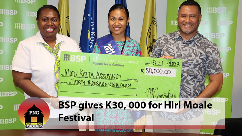BSP THROW ITS SUPPORT BEHIND HIRI MOALE FESTIVAL