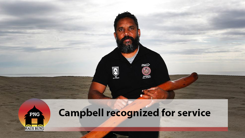 PRESTON CAMPBELL HONOURED WITH MOA