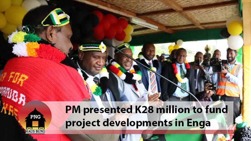 ENGA PROVINCE RECEIVES K28 MILLION FROM GOVT