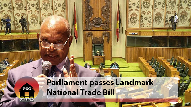 NEW BILL WILL CONTRIBUTE TO ALLEVIATING POVERTY IN PNG