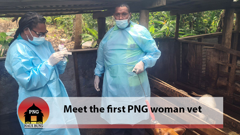 TANIA AREORI WORKS AS A VETERINARY OFFICER FOR NAQIA