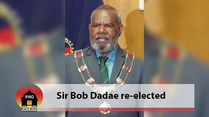 SIR BOB DADAE RE- ELECTED AS GOVERNOR GENERAL OF PNG