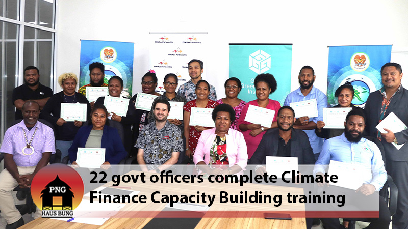 CLIMATE FINANCE TRAINING CRUCIAL FOR CLIMATE CHANGE IN PNG
