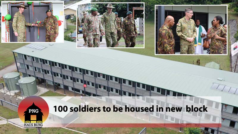 TAURAMA BARRACKS ACCOMODATION BLOCK OPENED