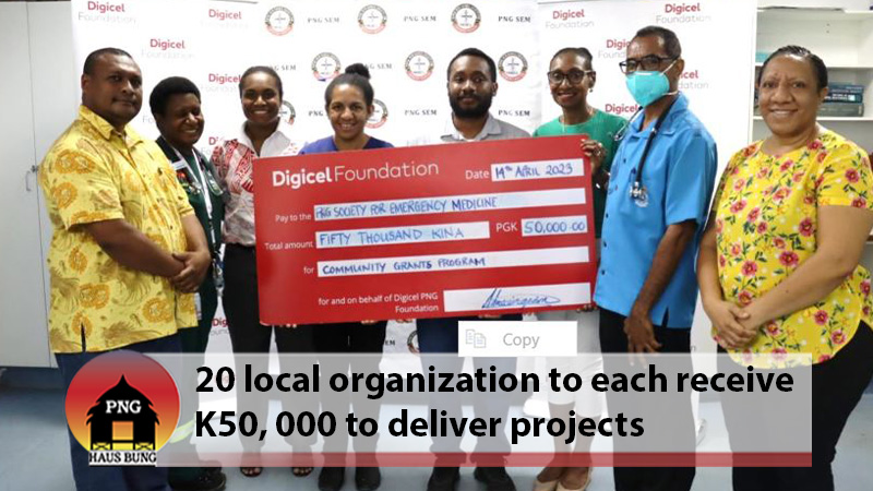 DIGICEL PNG FOUNDATION SUPPORTS LOCAL ORGANISATION