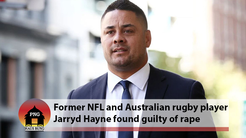 HAYNE FOUND GUILTY OF 2 COUNTS OF SEXUAL INTERCOURSE WITHOUT CONSENT