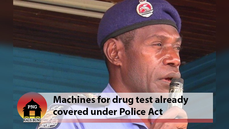 NO NEED FOR LAW FOR DRUG MACHINE