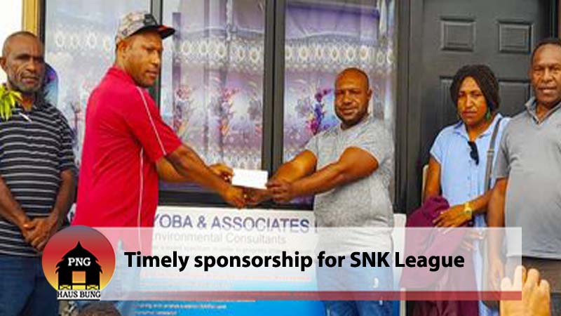 SNK RUGBY LEAGUE ASSOCIATION RECEIVES K3000