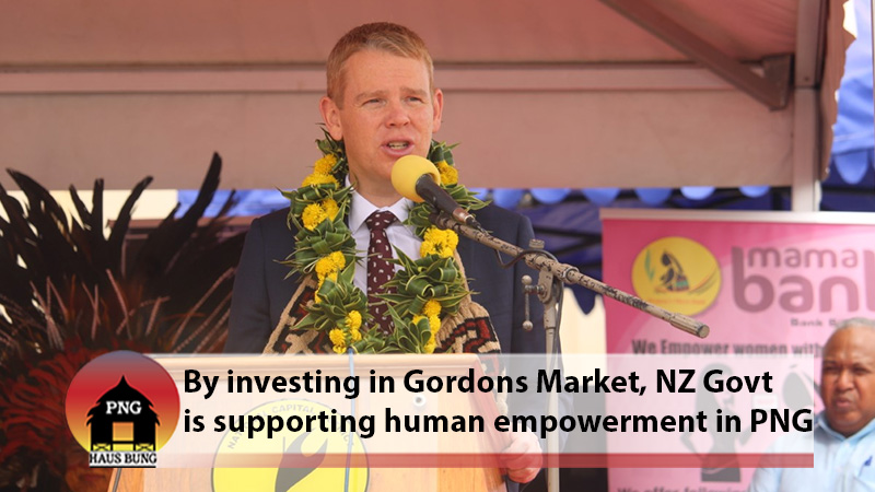 NEW ZEALAND PM PAYS VISIT TO GORDONS MARKET