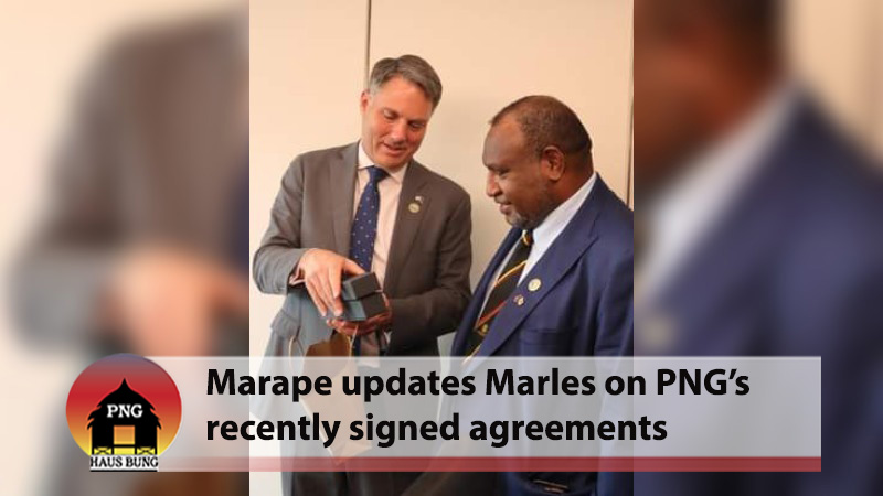 MARAPE MEETS AUST DEPUTY PM DURING KOREA VISIT