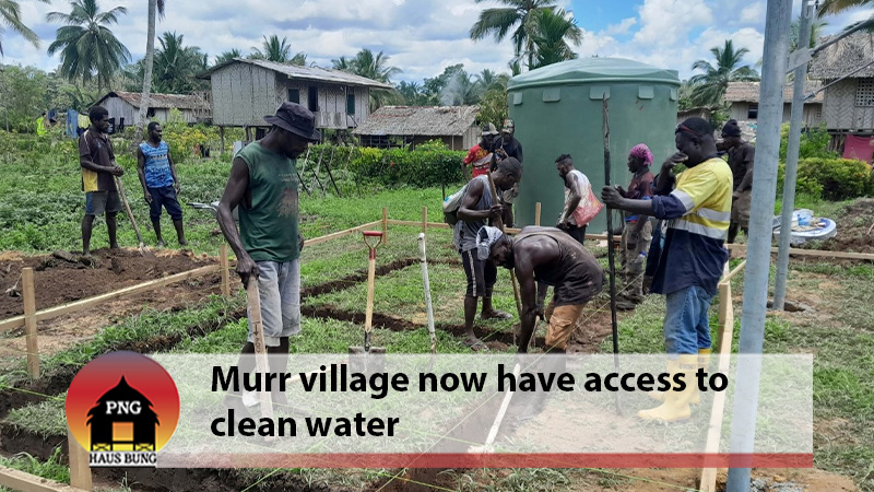 MURR LAGOON COMMUNITY WILL NOW HAVE CLEAN AND SAFE WATER