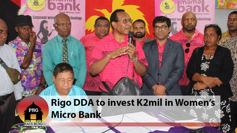 MAMA BANK TO BRING SERVICES TO PEOPLE OF RIGO