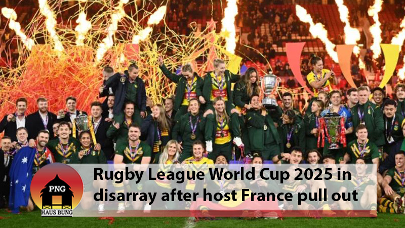 FRANCE PULL OUT AS HOSTS DUE TO FUNDING