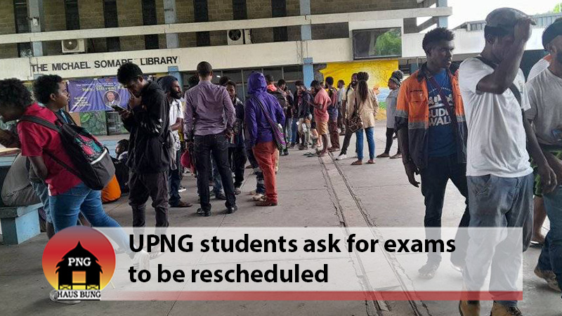 UPNG STUDENTS WAITING ON A RESPONSE ON THEIR PETITION