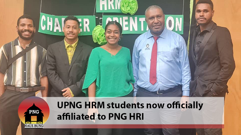 UPNG HRM CHAPTER HOST SUCCESSFUL ORIENTATION