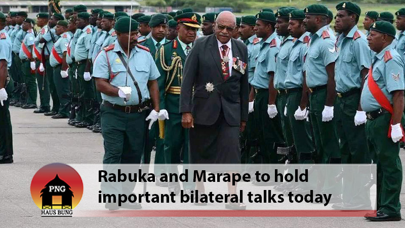 RABUKA TO MEET MARAPE IN DAY TWO OF VISIT