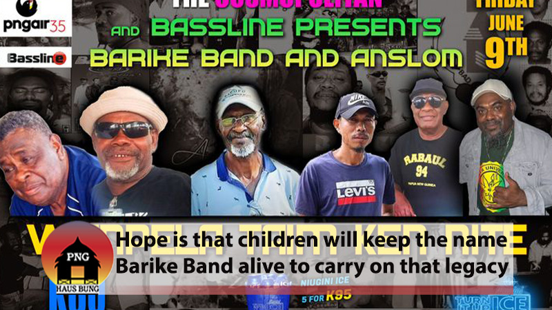 BARIKE BAND RETURNS TO PERFORM ONE MORE TIME