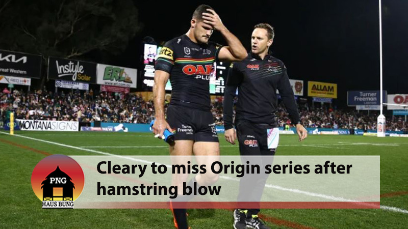 CLEARY SIDELINED DUE TO INJURY