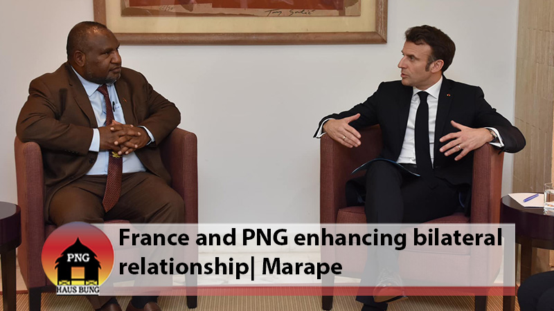 PM MARAPE INVITES FRANCE PRESIDENT TO VISIT