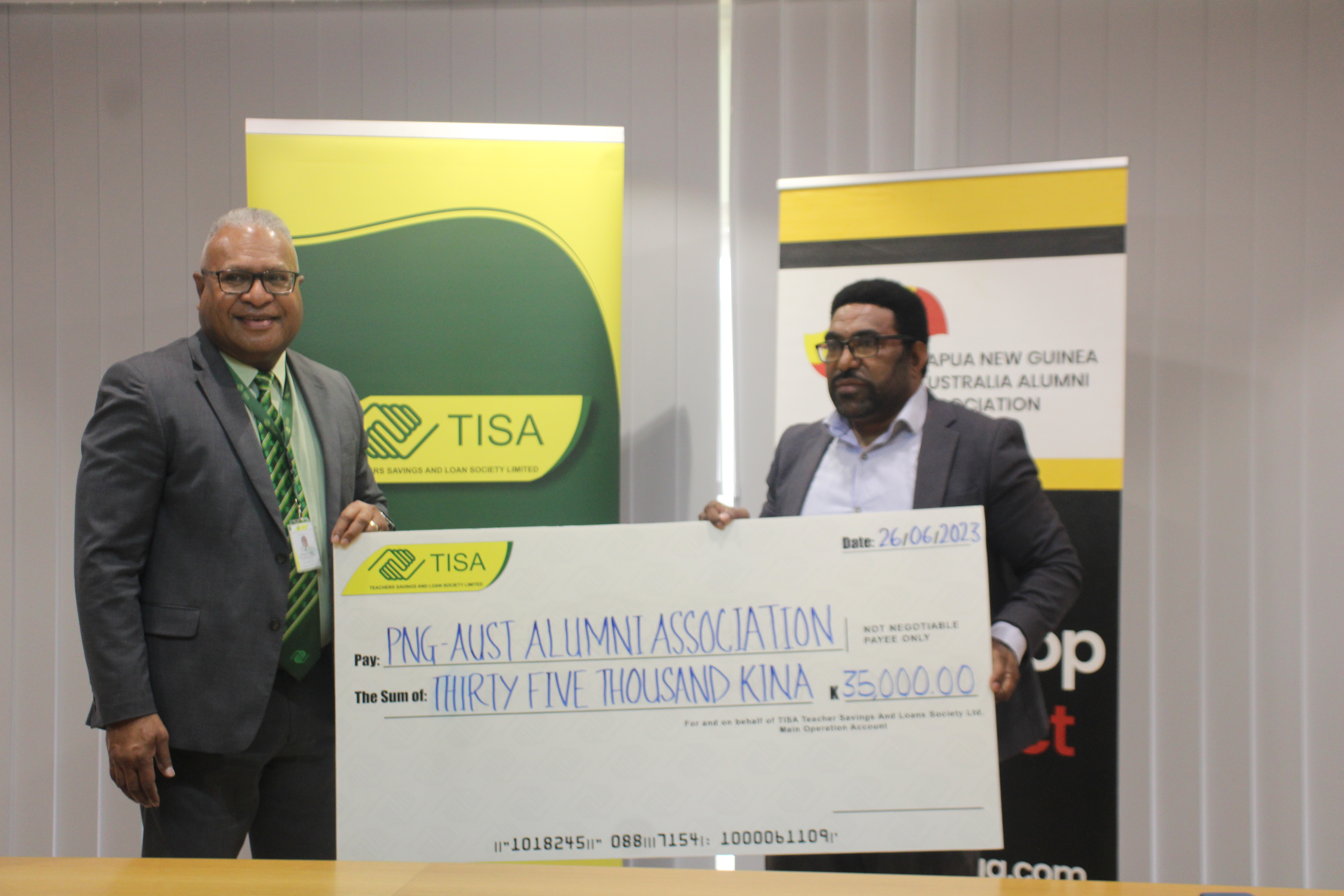 TISA SUPORTS PNGAAA COMMUNITY PROJECTS