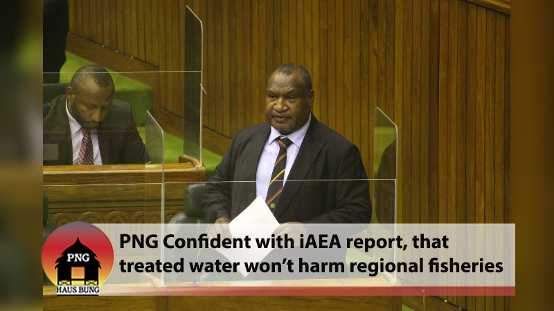 PNG SUPPORTS CONTROLLED RELEASE OF TREATED FUKUSHIMA WATER