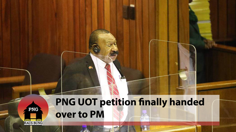 WENGE HANDS OVER PETITION TO PM