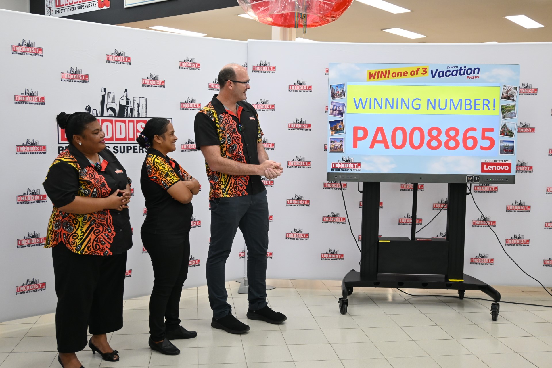 THEODIST PRESENTS K35, 000 TO LENOVO WIN A TRIP PROMO WINNERS