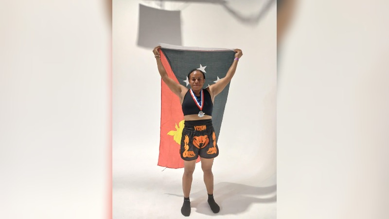 PNG FEMALE KICK BOXER WINS INTERNATIONAL SUPER WELTER WEIGHT 70KG DIVISION
