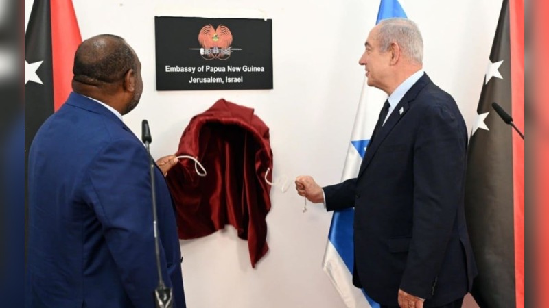 PALESTINE FURIOUS AT PNG PM OPENING EMBASSY IN JERUSALEM