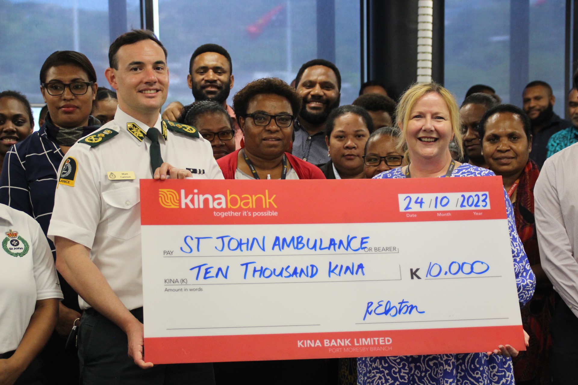 ST JOHN AMBO GETS FINANCIAL BOOST FROM KINA BANK