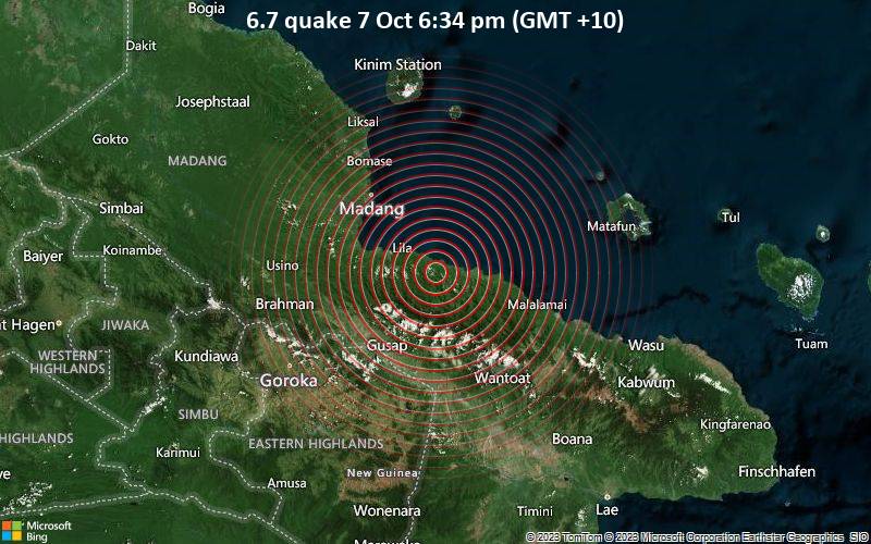 PM EXTENDS SUPPORT TO MADANG EARTHQUAKE VICTIMS