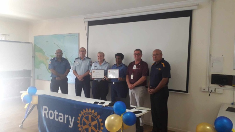 POM ROTARY AWARDS TWO OFFICER PHF AWARD