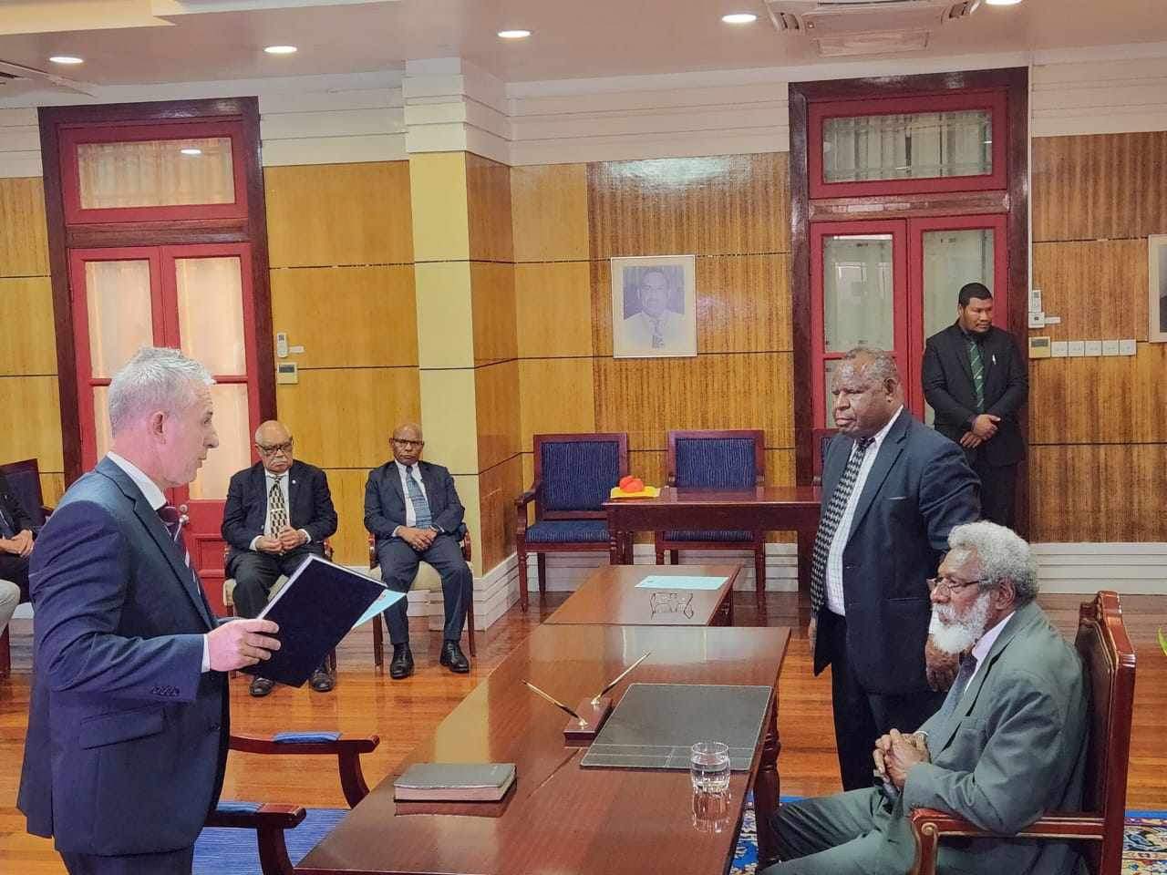 ACTING GOVERNOR GENERAL SWEARS IN JUSTICE DEREK WOOD